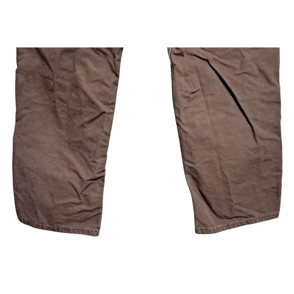 Vintage Carhartt Pants Mens Size 40x32 Brown Carpenter Canvas Work With Utility - Picture 11 of 11
